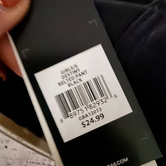 ADIDAS Girls Softball Destiny Belted Pants Size Small NEW NWT - Picture 4 of 4